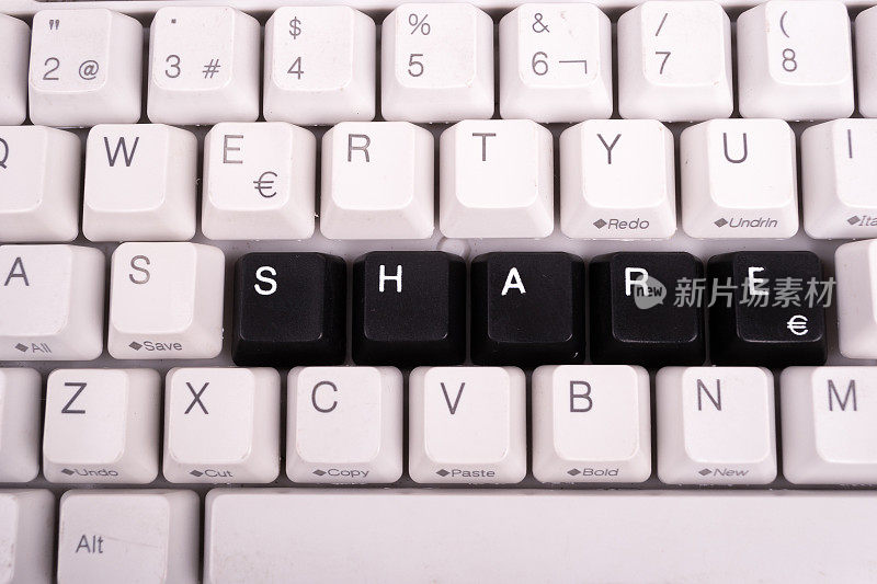 Word Share是用电脑键盘上的黑键写的。